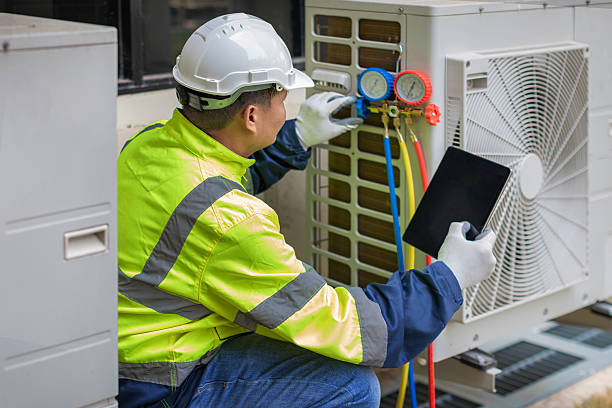 Professional Air Conditioning Repair technician working in Houlton, WI